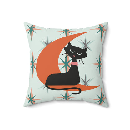 Kate McEnroe New York Atomic Cat Boomerang Pillow, Mid Century Modern Starburst Cushion, Retro MCM DecorThrow Pillows10063977001692911514