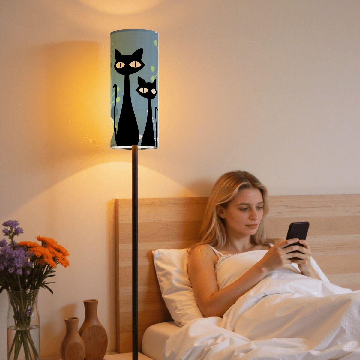 Kate McEnroe New York Atomic Cat Boomerang Starburst Slim Floor Lamp, Retro MCM LightSlim Floor LampsxsL9l7yotb