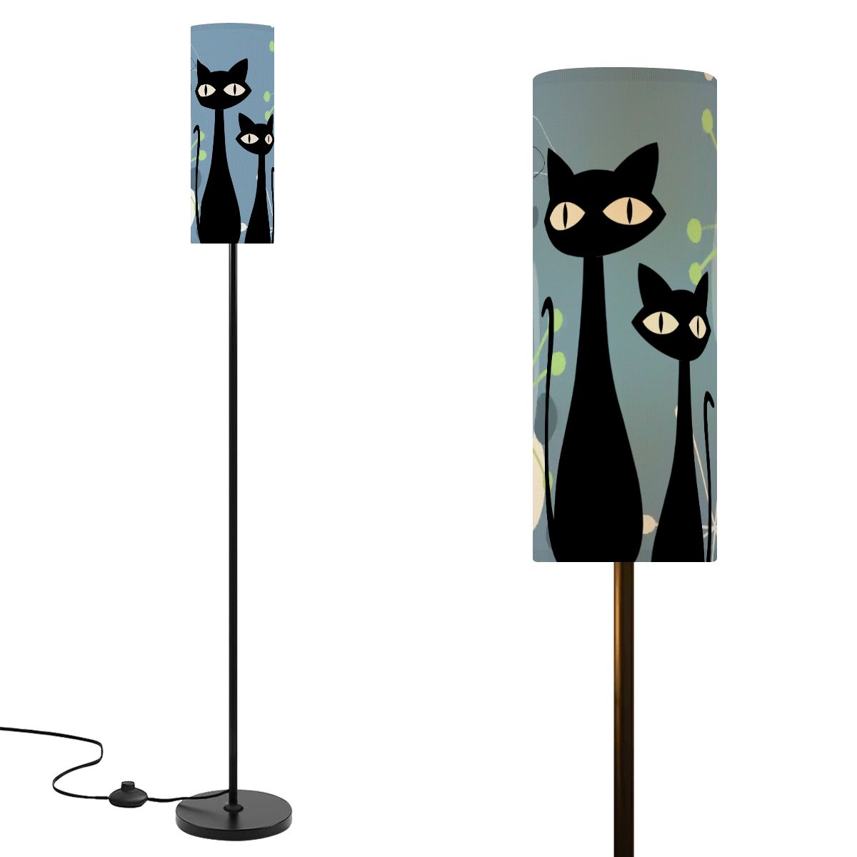 Kate McEnroe New York Atomic Cat Boomerang Starburst Slim Floor Lamp, Retro MCM LightSlim Floor LampsxsL9l7yotb