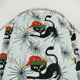 Kate McEnroe New York Atomic Cat Christmas Shower Curtain, Retro MCM Holiday Bathroom DecorShower Curtains23519753228174858594