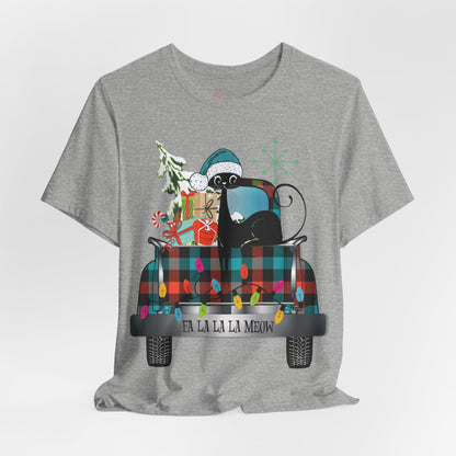 Kate McEnroe New York Atomic Cat Christmas Truck Retro Holiday T-ShirtT-Shirts13066146727696019108