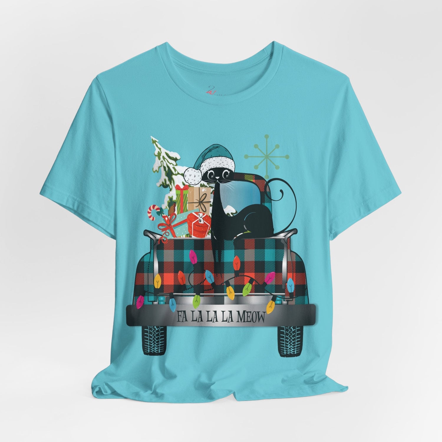 Kate McEnroe New York Atomic Cat Christmas Truck Retro Holiday T-ShirtT-Shirts27620938073996930934