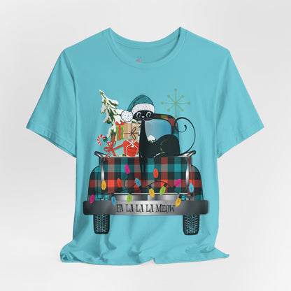 Kate McEnroe New York Atomic Cat Christmas Truck Retro Holiday T-ShirtT-Shirts27620938073996930934