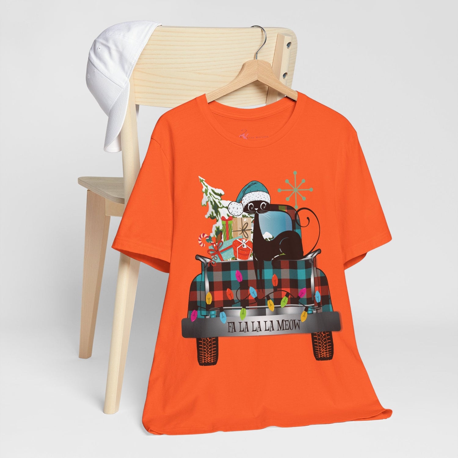 Kate McEnroe New York Atomic Cat Christmas Truck Retro Holiday T-ShirtT-Shirts36674739054038859613