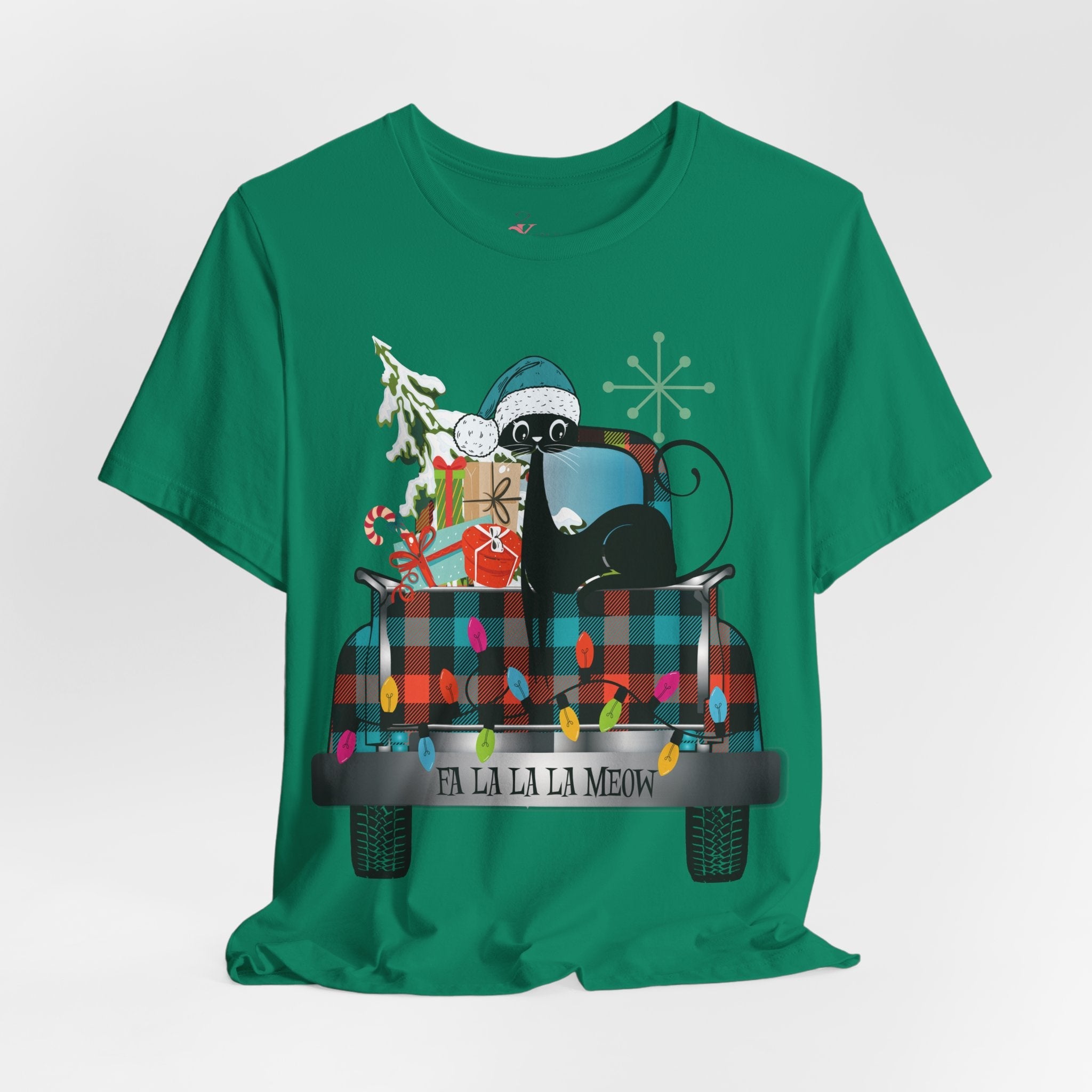 Kate McEnroe New York Atomic Cat Christmas Truck Retro Holiday T-ShirtT-Shirts39034458208139399202