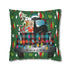 Kate McEnroe New York Atomic Cat Christmas Truck Retro Mid Century Modern Throw Pillow CoverThrow Pillow Covers19413387359533710979