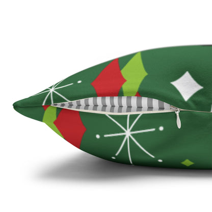 Kate McEnroe New York Atomic Cat Christmas Truck Retro Mid Century Modern Throw Pillow CoverThrow Pillow Covers28475820284630666808