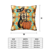 Kate McEnroe New York Atomic Cat Fall Pillow Covers, Mid Century Modern Floral Cushion Covers Set of 2Throw Pillow Coverslpvj3I49Bz