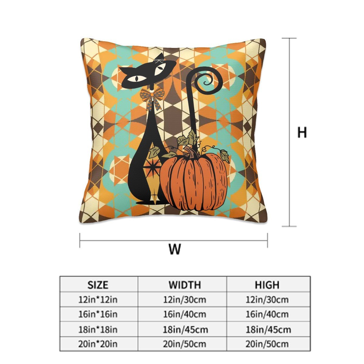 Kate McEnroe New York Atomic Cat Fall Pillow Covers, Mid Century Modern Floral Cushion Covers Set of 2Throw Pillow Coverslpvj3I49Bz