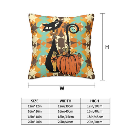 Kate McEnroe New York Atomic Cat Fall Pillow Covers, Mid Century Modern Floral Cushion Covers Set of 2Throw Pillow Coverslpvj3I49Bz