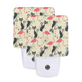 Kate McEnroe New York Atomic Cat Flamingo Night Light Set, Retro Mid Century Modern VibeNight Lights9TUrKjxT8T