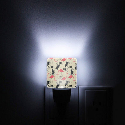 Kate McEnroe New York Atomic Cat Flamingo Night Light Set, Retro Mid Century Modern VibeNight Lights9TUrKjxT8T