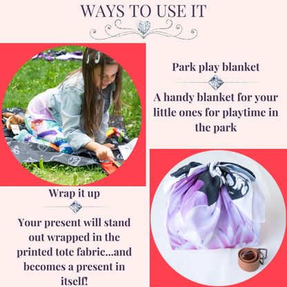 Kate McEnroe New York Atomic Cat Flamingo Origami Tote Bag, Mid Century Modern Picnic Scarf Gift Wrap, Retro 50s MCM StyleHandbags7175789|black|regular