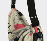 Kate McEnroe New York Atomic Cat Flamingo Origami Tote Bag, Mid Century Modern Picnic Scarf Gift Wrap, Retro 50s MCM StyleHandbags7175789|black|regular