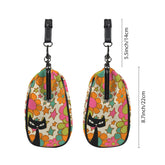 Kate McEnroe New York Atomic Cat Flower Power Kisslock Bag, Retro Mod HandbagCrossbody BagsD3336517
