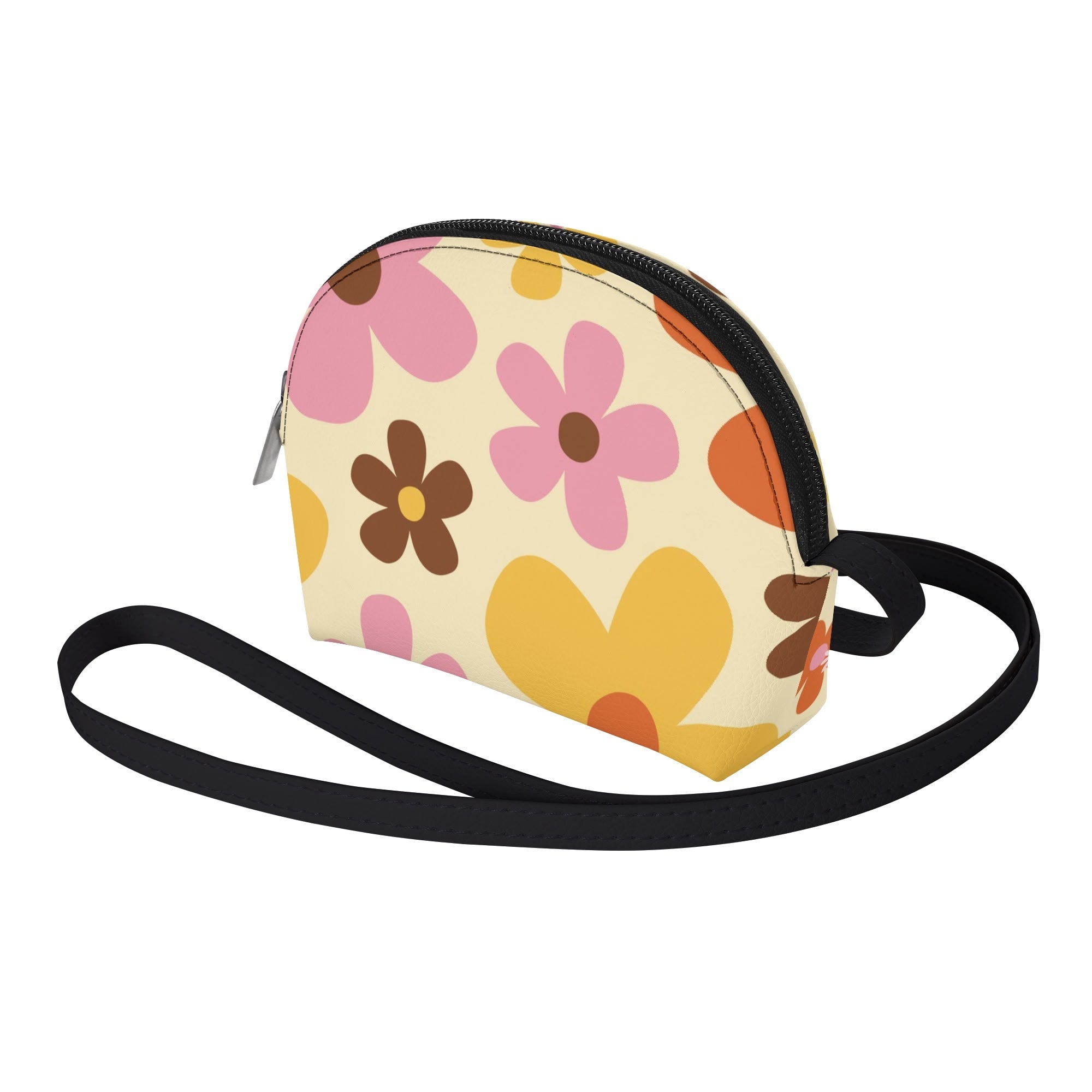 Kate McEnroe New York Atomic Cat Flower Power Mini Purse, Retro Mod 60s Girls Crossbody Bag, Mid Century Modern Kitsch HandbagHandbagsNVO3Z61Y - 1