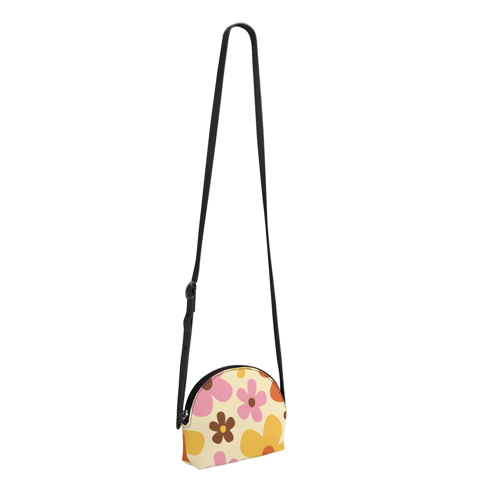 Kate McEnroe New York Atomic Cat Flower Power Mini Purse, Retro Mod 60s Girls Crossbody Bag, Mid Century Modern Kitsch HandbagHandbagsNVO3Z61Y - 1
