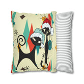 Kate McEnroe New York Atomic Cat Franciscan Diamond Starburst Christmas Pillow Cover, Mid Century Modern Retro Kitschy Holiday DecorThrow Pillow Covers15849119909810970496