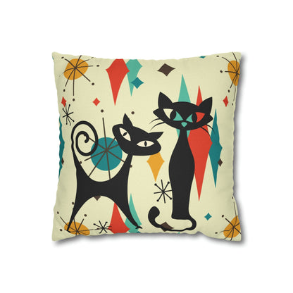 Kate McEnroe New York Atomic Cat Franciscan Diamond Starburst Pillow Cover, Mid Century Modern Retro Kitschy Living Room, Bedroom Accent PillowThrow Pillow Covers10812311349282954132