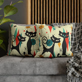 Kate McEnroe New York Atomic Cat Franciscan Diamond Starburst Pillow Cover, Mid Century Modern Retro Kitschy Living Room, Bedroom Accent PillowThrow Pillow Covers10812311349282954132