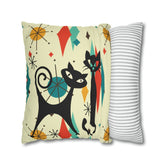 Kate McEnroe New York Atomic Cat Franciscan Diamond Starburst Pillow Cover, Mid Century Modern Retro Kitschy Living Room, Bedroom Accent PillowThrow Pillow Covers10812311349282954132