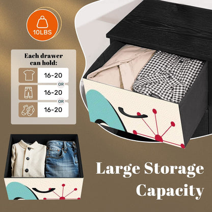 Kate McEnroe New York Atomic Cat Franciscan Starburst Mid Century Modern 4 Drawer DresserDresserseEawpAzXDi