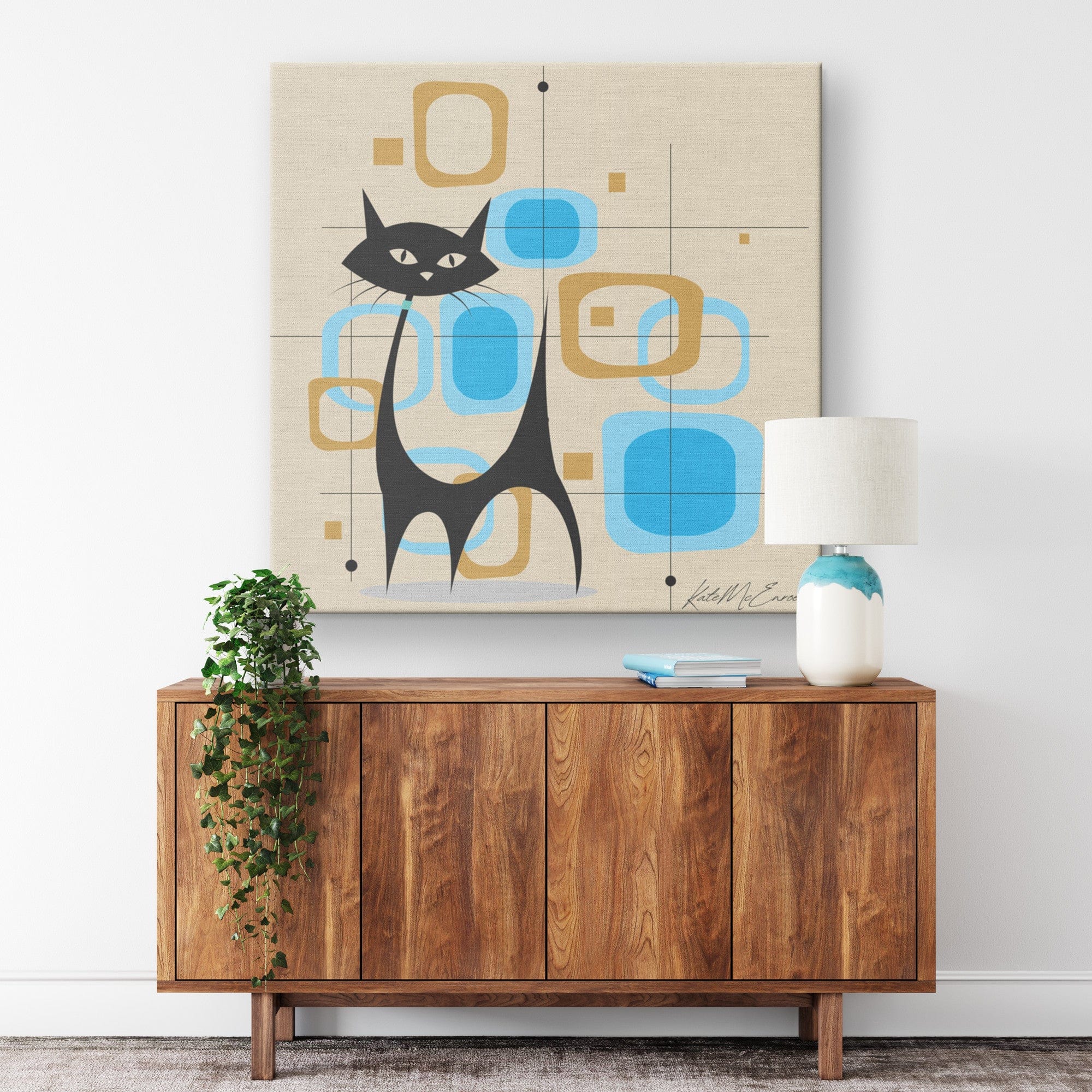 ARTCANVAS Mid-Century Modern Half Or factory Whole Canvas Art Print