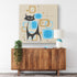 Kate McEnroe New York Atomic Cat Geometric Mid Century Modern Wall ArtCanvas Wall Art139002