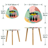 Kate McEnroe New York Atomic Cat Googie 50s Starburst Nesting Tables Set of 2Nesting TablesnxOOyqiDzniDJ
