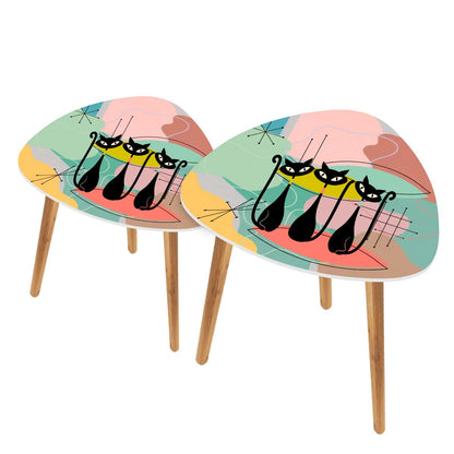 Kate McEnroe New York Atomic Cat Googie 50s Starburst Nesting Tables Set of 2Nesting TablesnxOOyqiDzniDJ