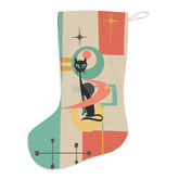 Kate McEnroe New York Atomic Cat Holiday Stocking, Mid Century Modern Starburst, Retro Holiday Décor, MCM Mantle Decoration - KM13659723Holiday Stockings59668258356216243376