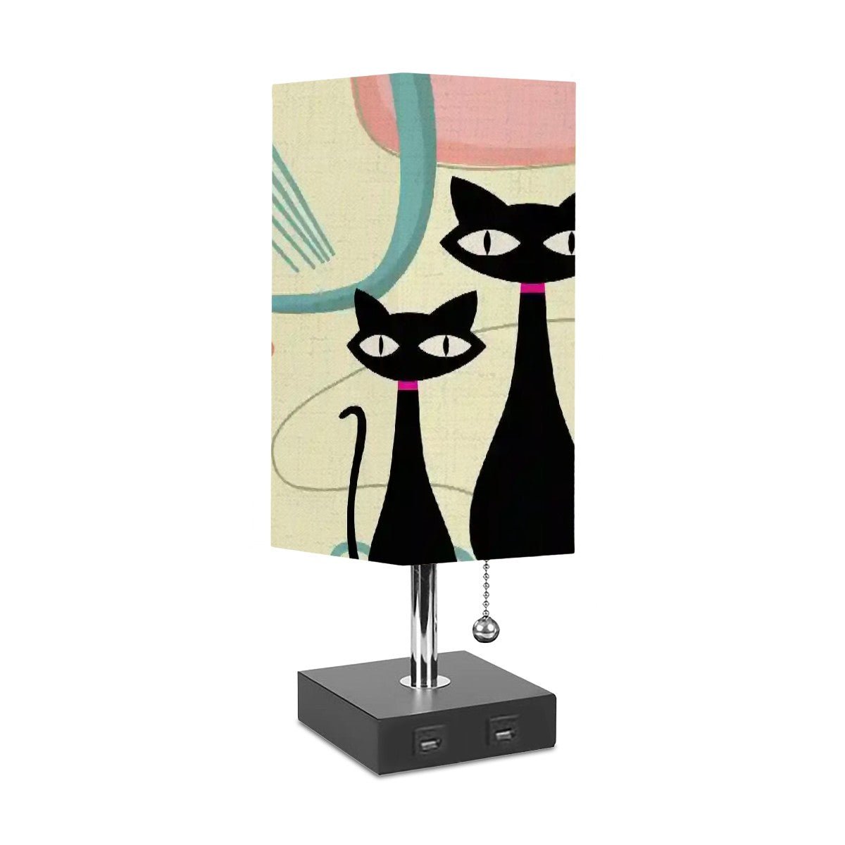 Kate McEnroe New York Atomic Cat Kitsch Mid Century Modern Retro Desk LampDesk Lamps6UWBNVWAoD