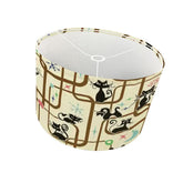Kate McEnroe New York Atomic Cat Kitsch Mid Century Modern Retro Drum Lamp ShadeLamp ShadesIWUnAiJJiP