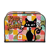 Kate McEnroe New York Atomic Cat Kitschy 4 Slice Toaster Cover, Keep It Toasty MCM KitchenToaster Covers3klWBWV15F