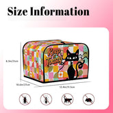 Kate McEnroe New York Atomic Cat Kitschy 4 Slice Toaster Cover, Keep It Toasty MCM KitchenToaster Covers3klWBWV15F