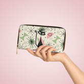 Kate McEnroe New York Atomic Cat Kitschy Mid Century Modern Retro 50s Zip Around WalletWallets12717593549576868291