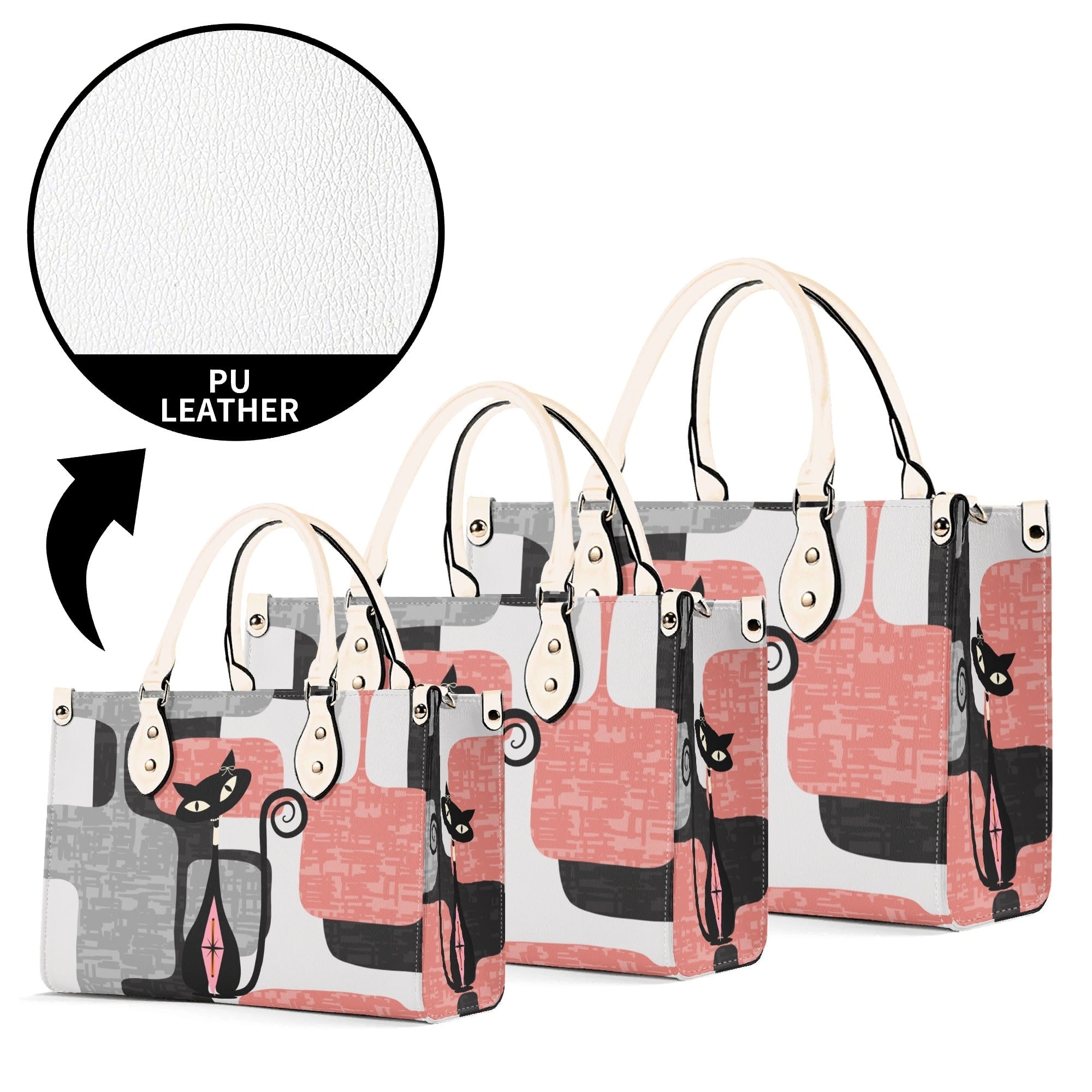 Kate McEnroe New York Atomic Cat Kitschy Retro Mid Century Modern SatchelHandbagsN2M0R3XN-1