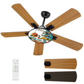 Kate McEnroe New York Atomic Cat Lounge Ceiling Fan, Mid Century Modern Sputnik Light FixtureCeiling Fansamb79djudF