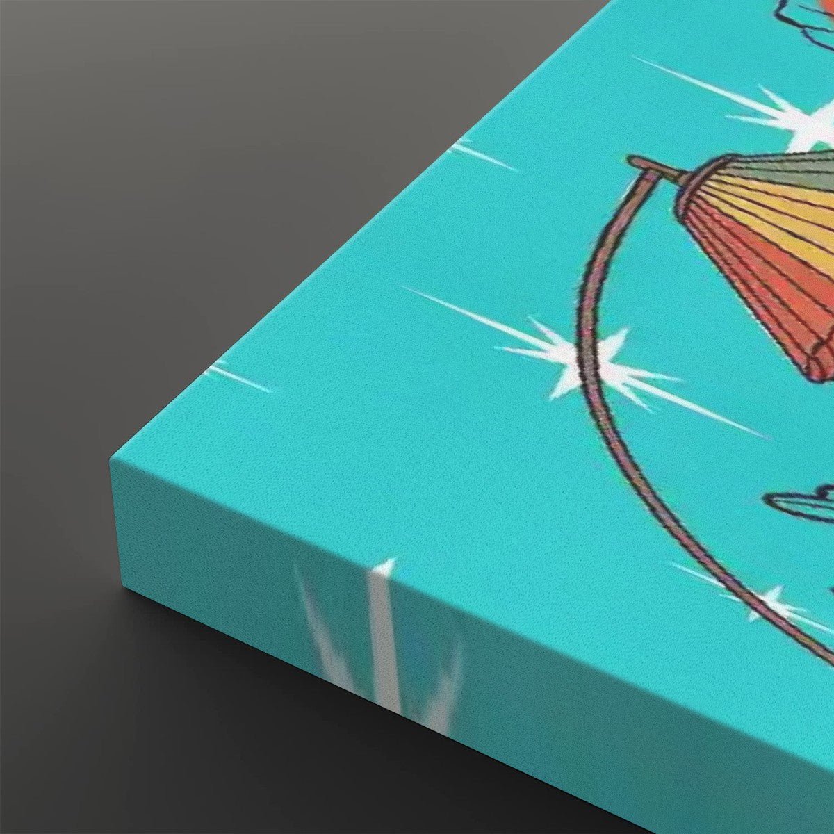 Kate McEnroe New York Atomic Cat Lounge Retro Wall Art, Mid Century Modern Lounge Canvas PrintCanvas Wall Art6RPfOagq6D