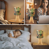 Kate McEnroe New York Atomic Cat Lounge Table Lamp, Mid Century Modern Retro Art LightTable Lamps4eq8JDA1ua