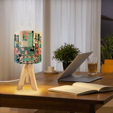 Kate McEnroe New York Atomic Cat Lounge Table Lamp, Mid Century Modern Retro Art LightTable Lamps4eq8JDA1ua