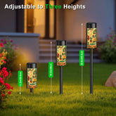 Kate McEnroe New York Atomic Cat Lounging Solar Garden Light, Mid Century Modern Yard AccentSolar Garden Stake LightsJpjrMzi0AD