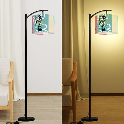 Kate McEnroe New York Atomic Cat Martini 1950s Mid Century Modern Lamp ShadeLamp ShadesqKAzok0nxT