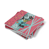 Kate McEnroe New York Atomic Cat Martini Coaster, Mid Century Modern Soapstone DrinkwareCoasters7021