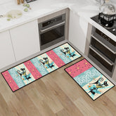 Kate McEnroe New York Atomic Cat Martini Mid Century Modern Retro Kitchen Rug SetKitchen Floor MatsFImMlQYlwW