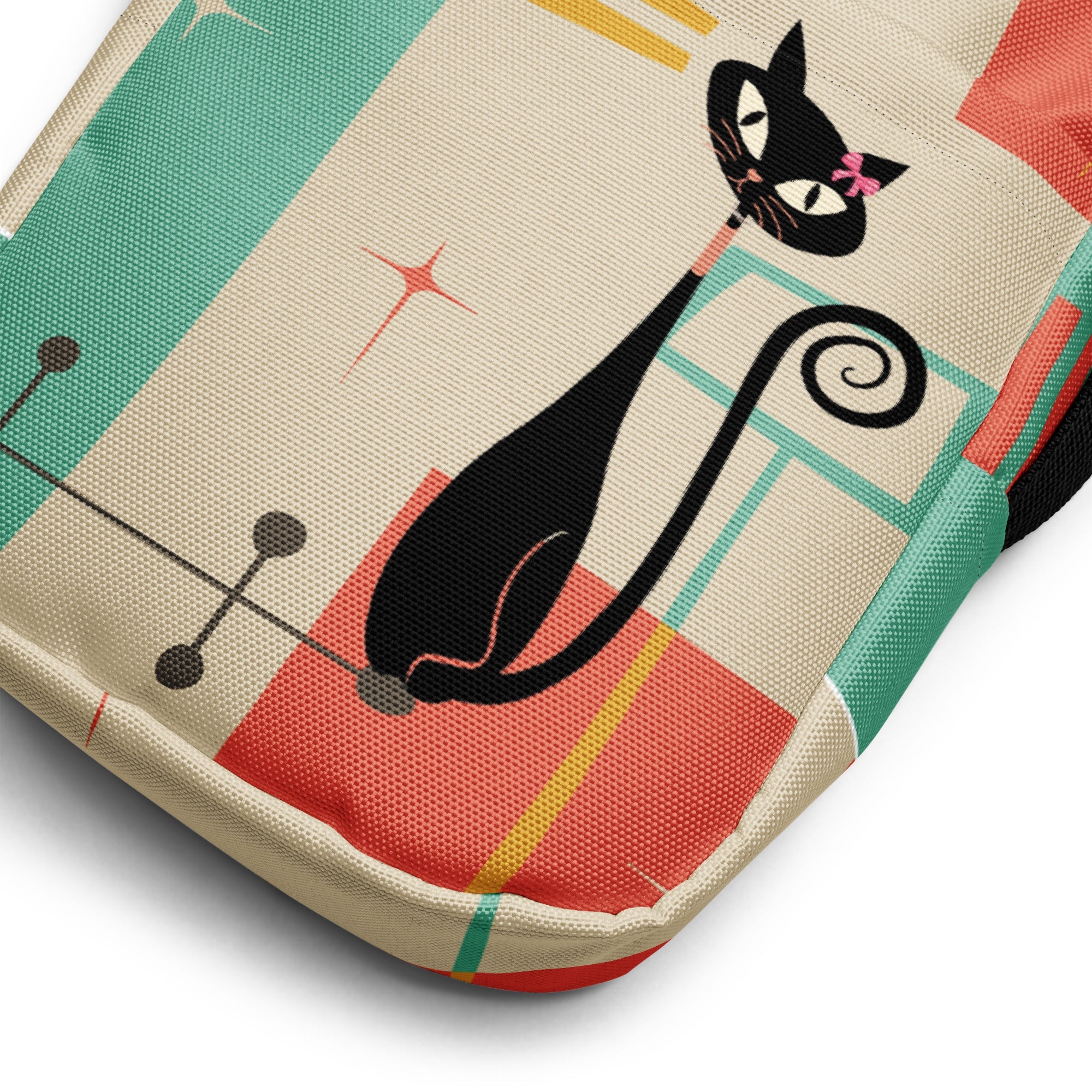Kate McEnroe New York Atomic Cat Mid Century Everyday Purse, Retro 50s MCM Crossbody Sling Bag, Funky Vintage Shoulder BagHandbags5088494_19256
