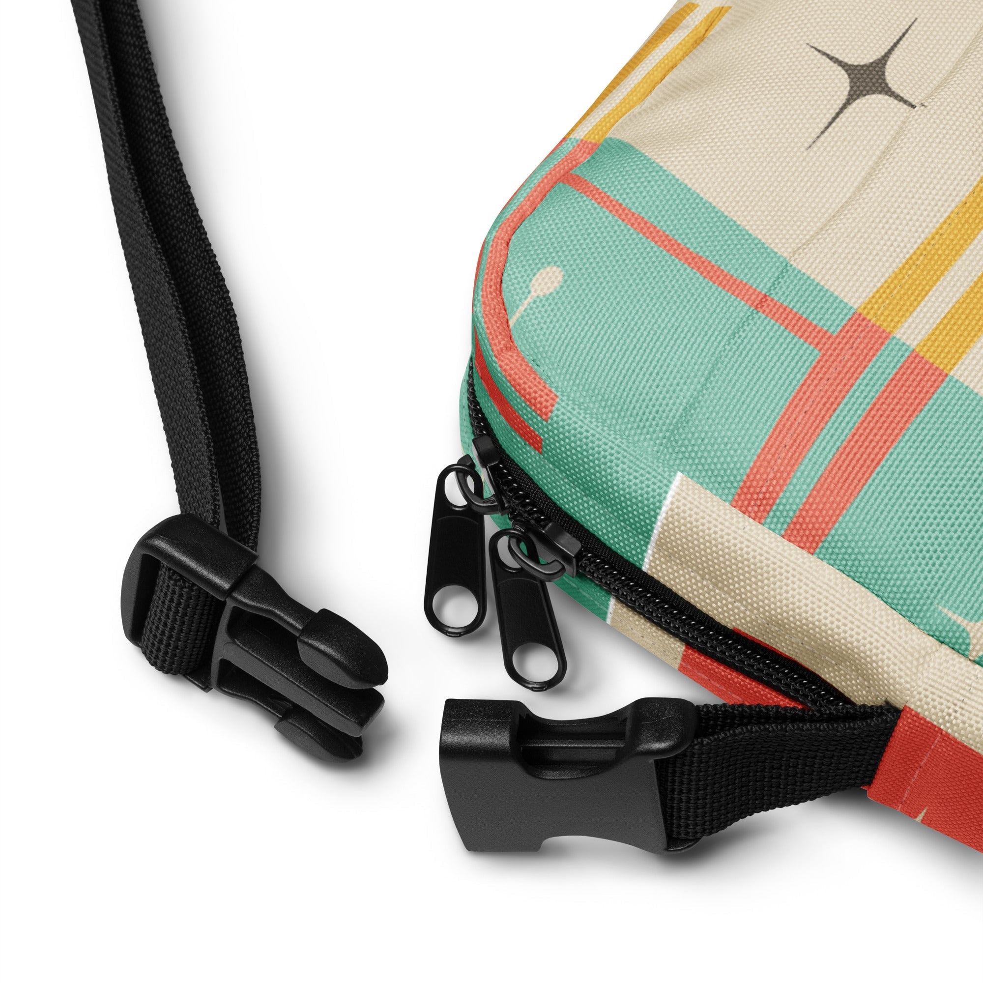 Kate McEnroe New York Atomic Cat Mid Century Everyday Purse, Retro 50s MCM Crossbody Sling Bag, Funky Vintage Shoulder BagHandbags5088494_19256