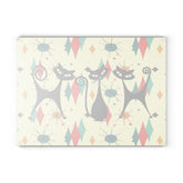 Kate McEnroe New York Atomic Cat Mid Century Glass Cutting Board, Retro Franciscan Starburst MCM Kitchen DecorCutting Boards32165804147902523701