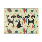 Kate McEnroe New York Atomic Cat Mid Century Glass Cutting Board, Retro Franciscan Starburst MCM Kitchen DecorCutting Boards32165804147902523701