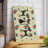 Kate McEnroe New York Atomic Cat Mid Century Glass Cutting Board, Retro Franciscan Starburst MCM Kitchen DecorCutting Boards32165804147902523701